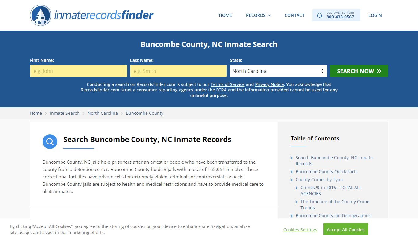 Buncombe County, NC Inmate Lookup & Jail Records Online